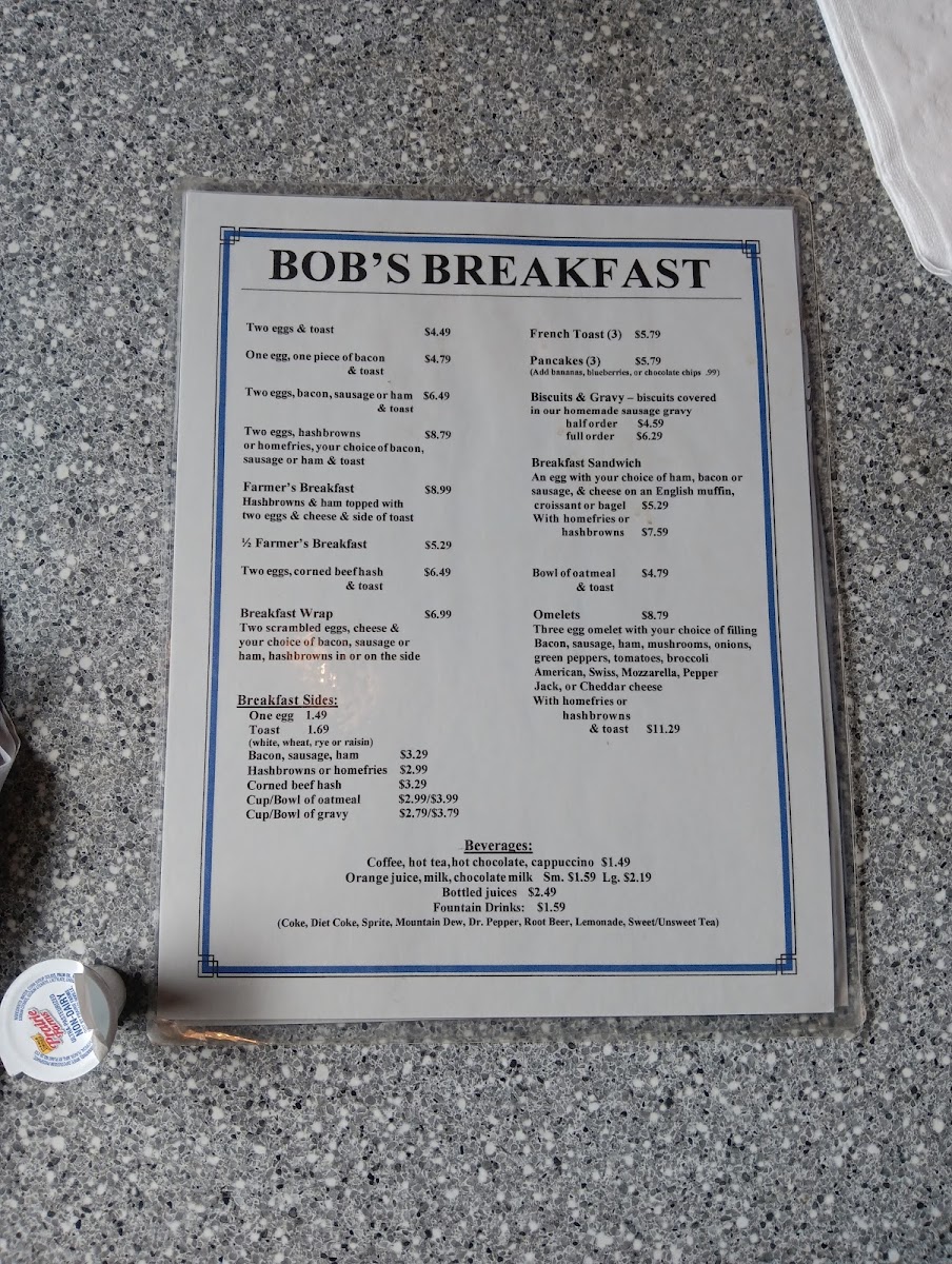 Menu - Bob's Pizza Randolph photo 1