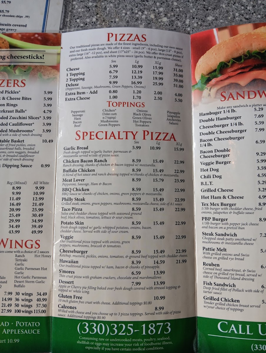 Menu - Bob's Pizza Randolph photo 4