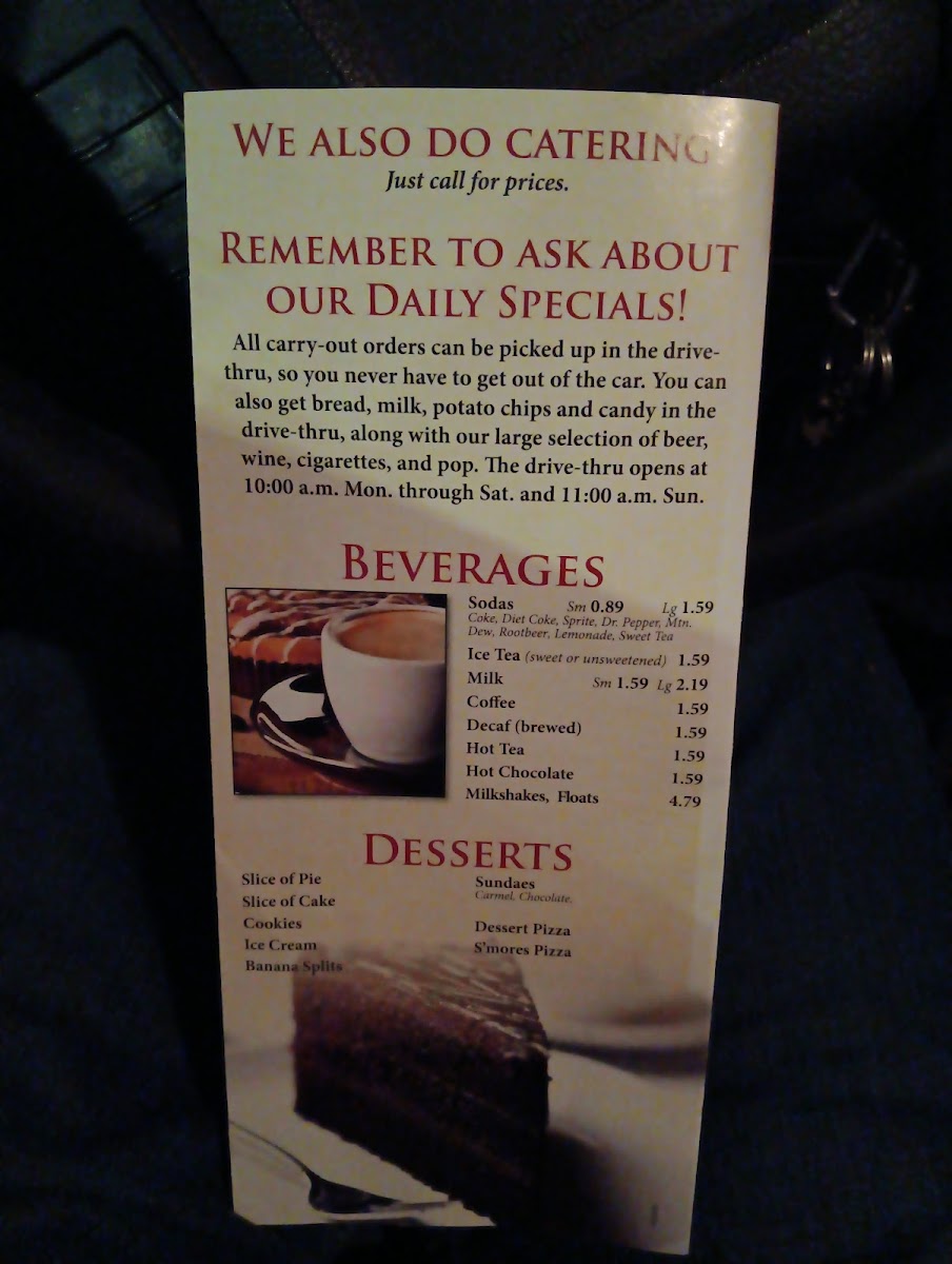 Menu - Bob's Pizza Randolph photo 5